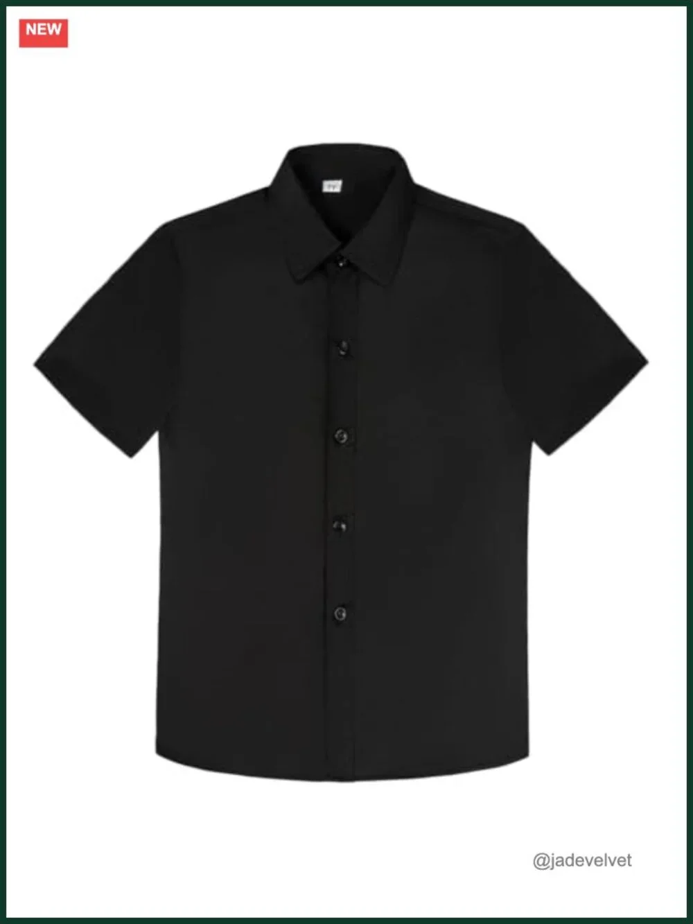 Short Sleeve Button Down Shirt for Boys Cotton Dress Shirt